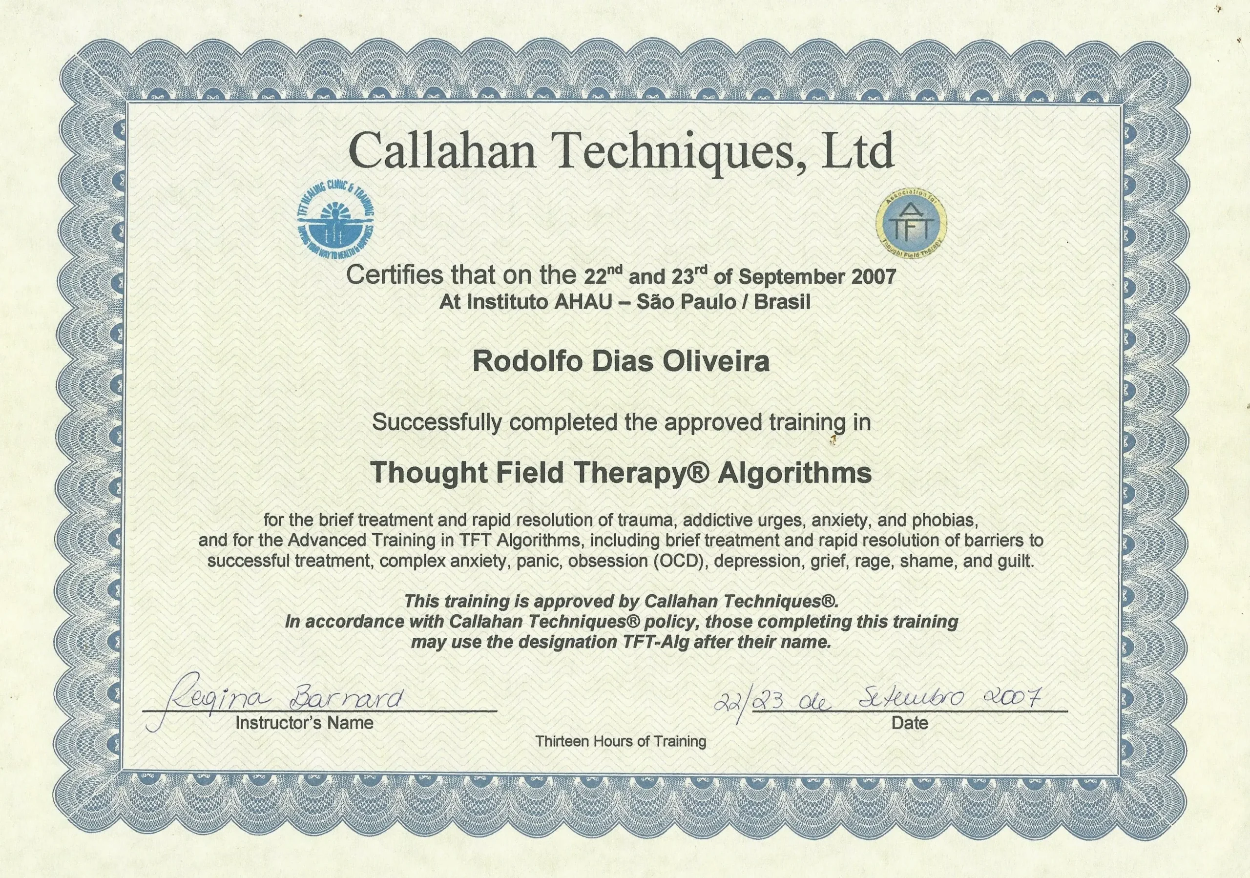 Thought Field Terapy